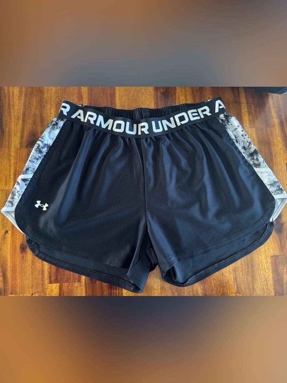 Under Armour Black Mesh Training Shorts with Branded Waistband
